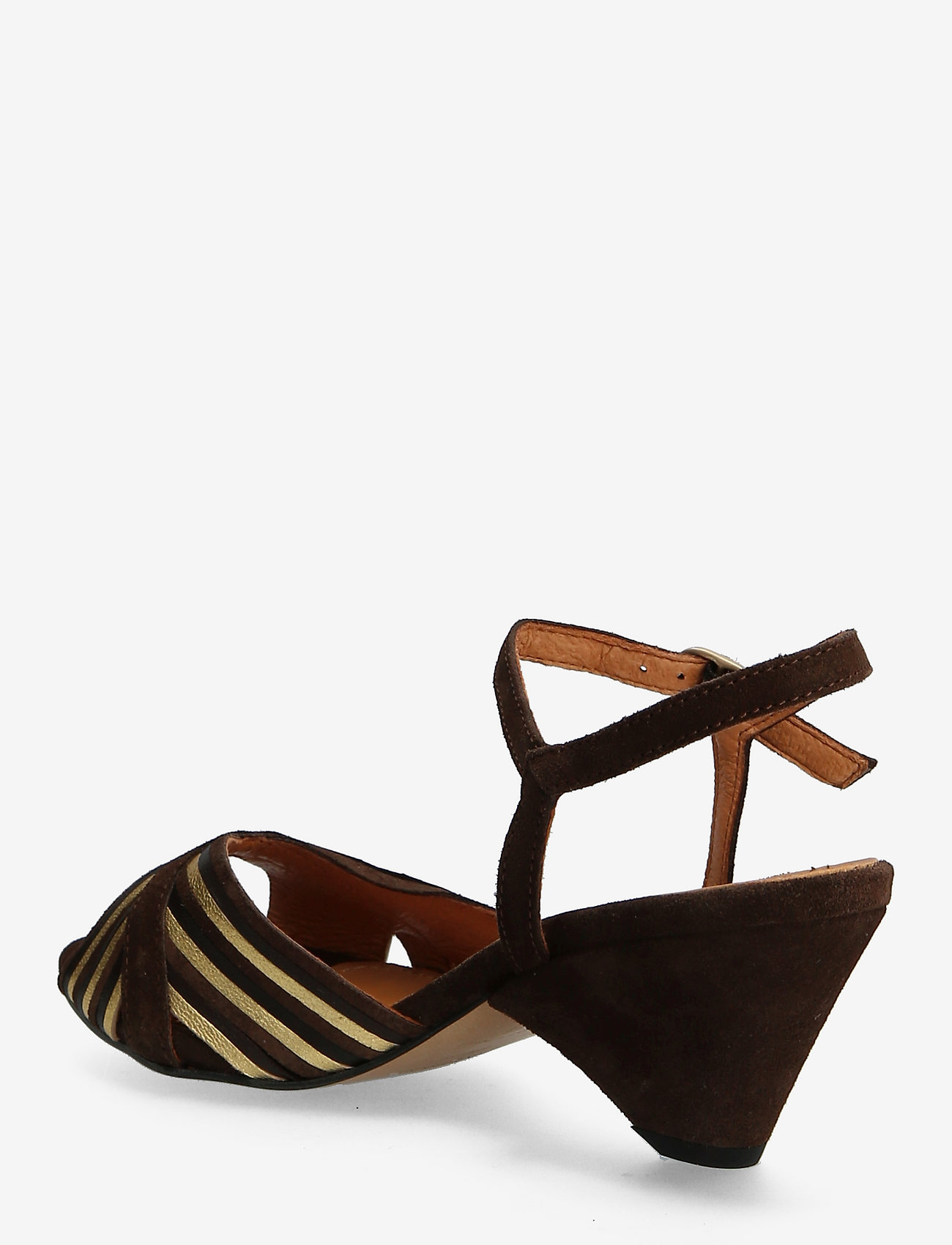 Anonymous Copenhagen - Kristine Calf suede mix - coffee brown gold - 2