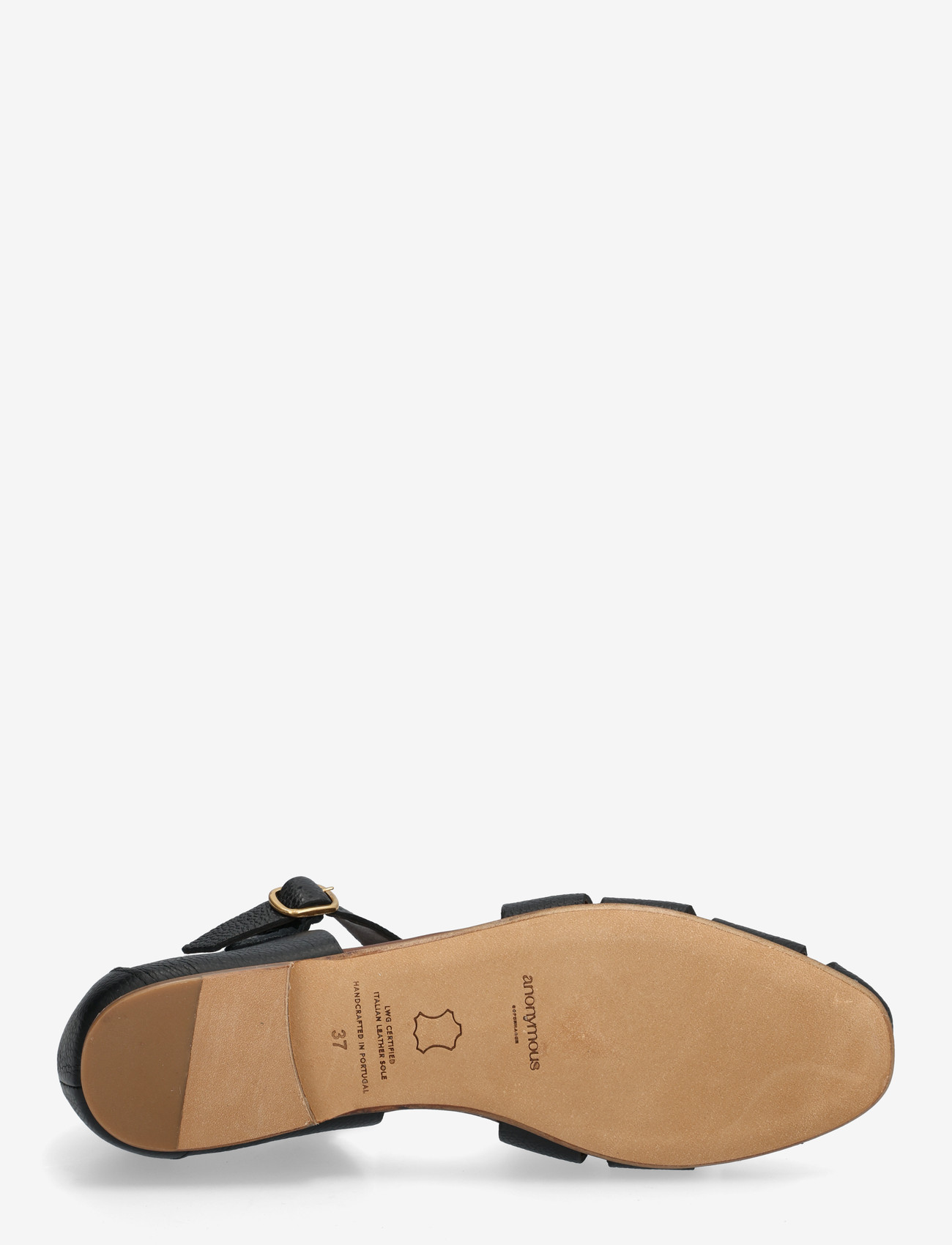 Anonymous Copenhagen - Lain flats - gladiaator sandaalid - pebbled soft calf black - 4