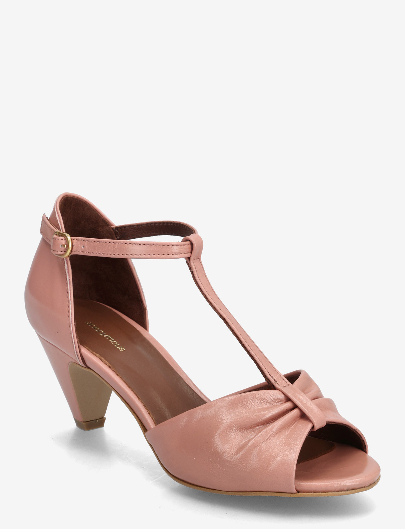 Anonymous Copenhagen - Linette 50 - hauts talons - crinkled polished goat misty coral - 0