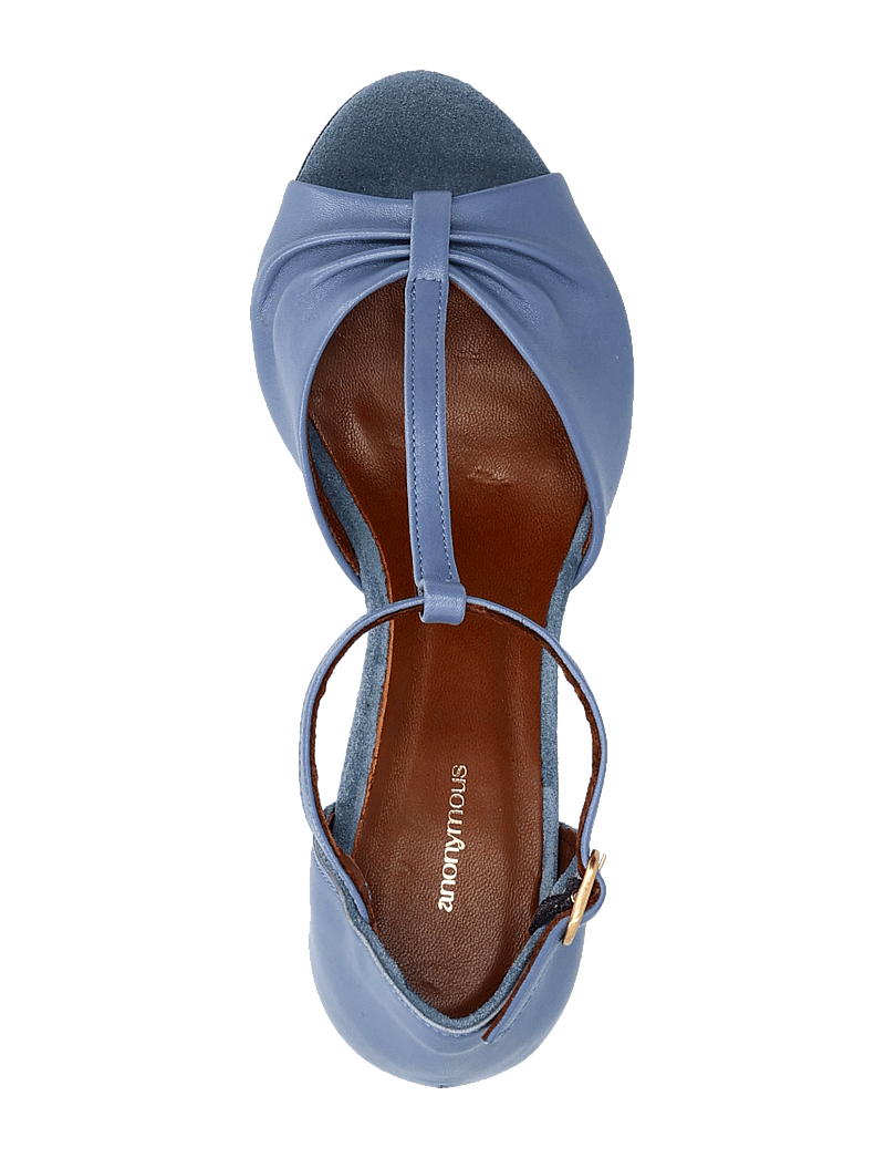 Anonymous Copenhagen - Linette 50 - sandaler med hæl - shiny lamb denim blue - 3