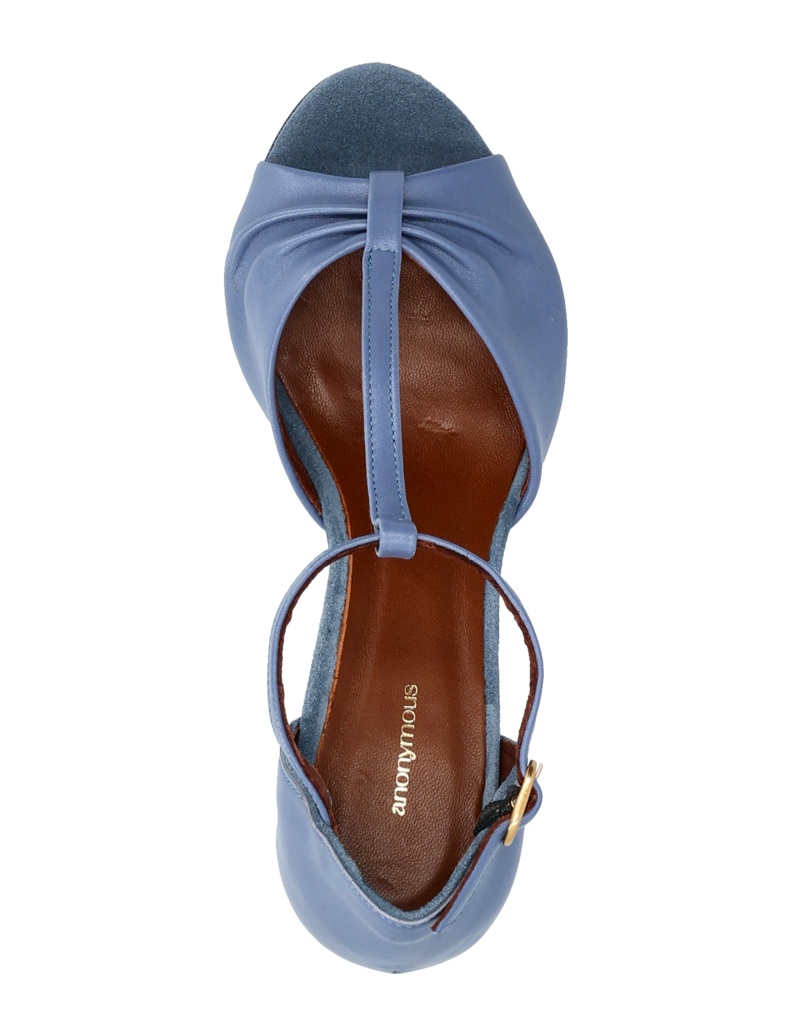 Anonymous Copenhagen - Linette 50 - sandaler med hæl - shiny lamb denim blue - 3