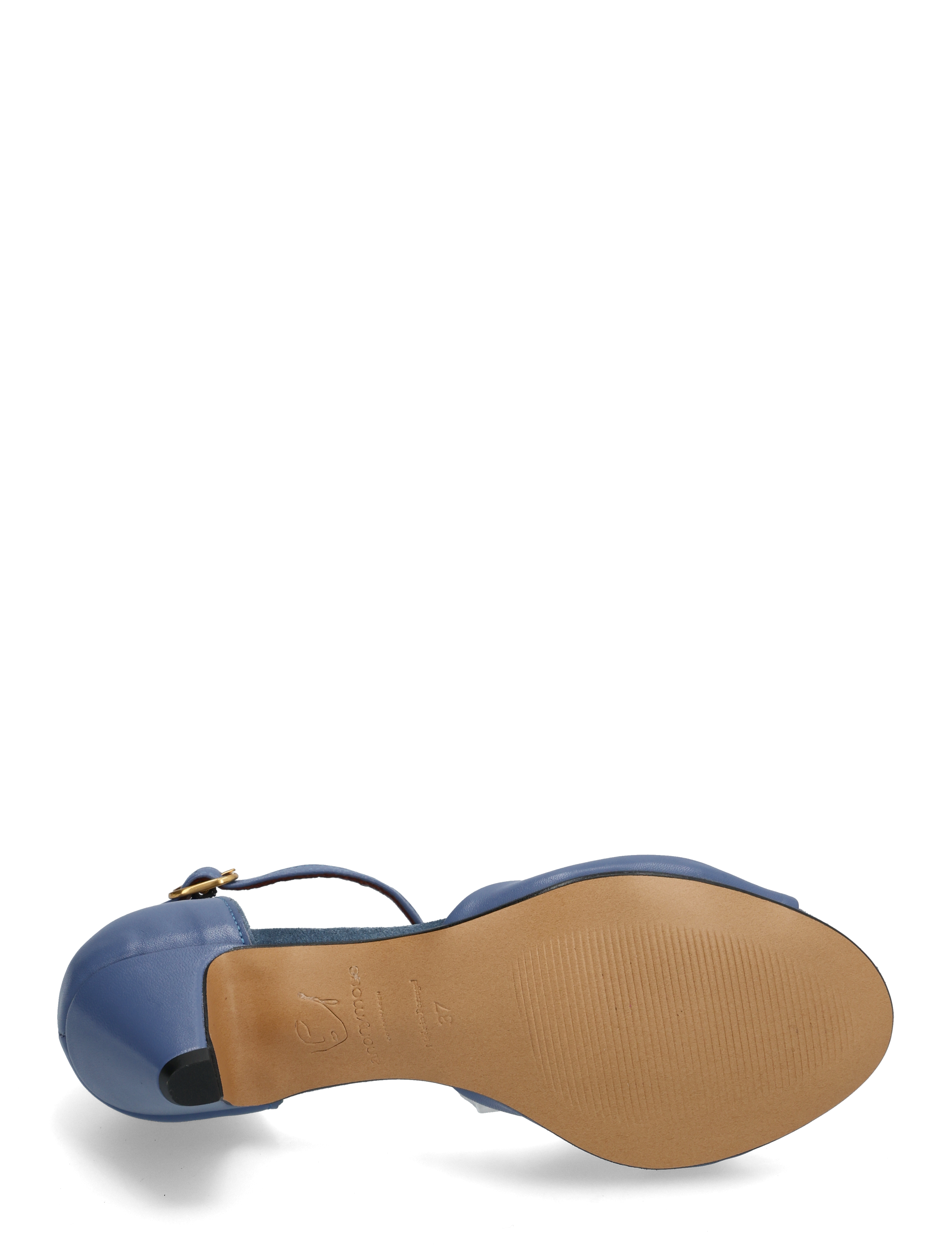 Anonymous Copenhagen - Linette 50 - sandaler med hæl - shiny lamb denim blue - 4