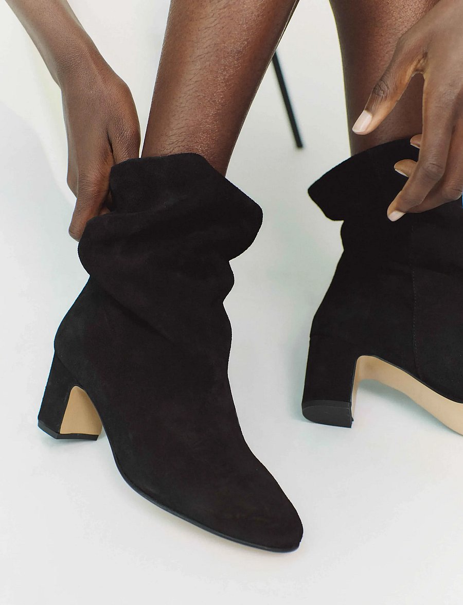 Anonymous Copenhagen - Lully 55 - stövletter - calf suede black - 0