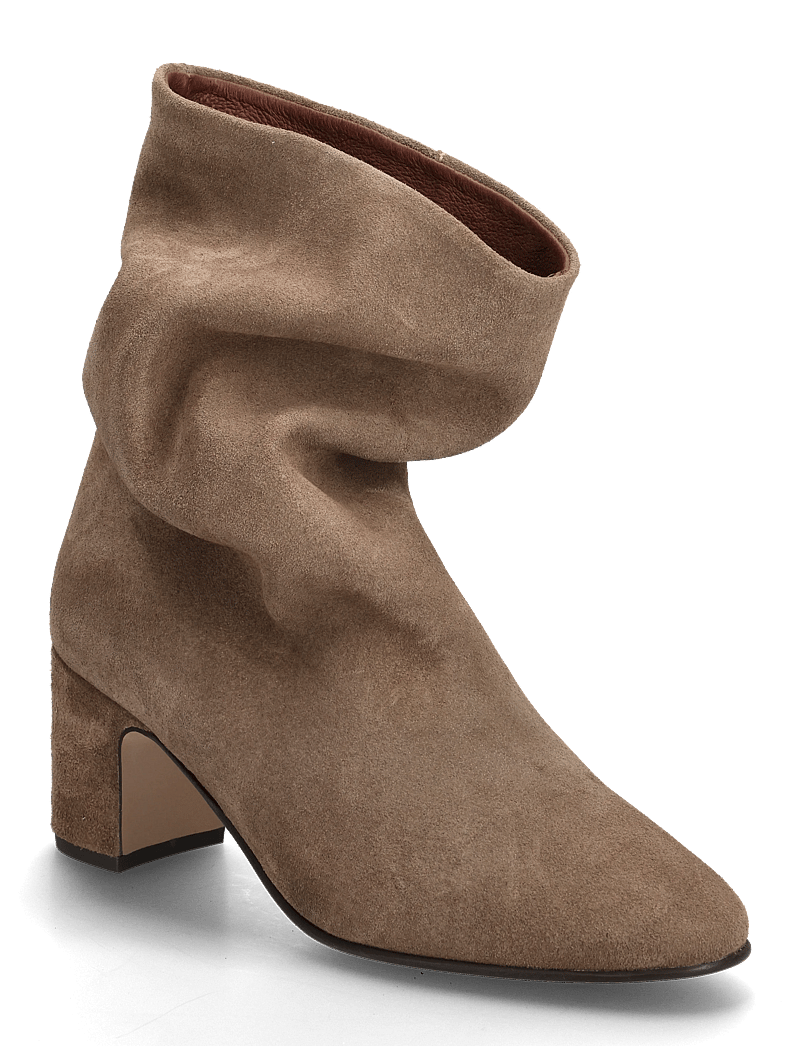 Anonymous Copenhagen - Lully 55 - stiefeletten mit absatz - calf suede dark taupe - 0