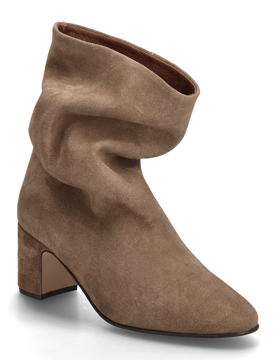 Anonymous Copenhagen - Lully 55 - Öklastígvél með hæl - calf suede dark taupe - 0