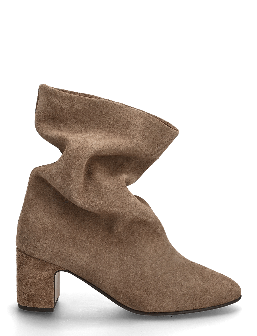 Anonymous Copenhagen - Lully 55 - Öklastígvél með hæl - calf suede dark taupe - 1