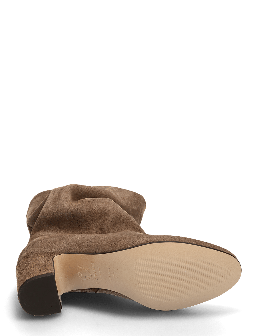 Anonymous Copenhagen - Lully 55 - Öklastígvél með hæl - calf suede dark taupe - 4