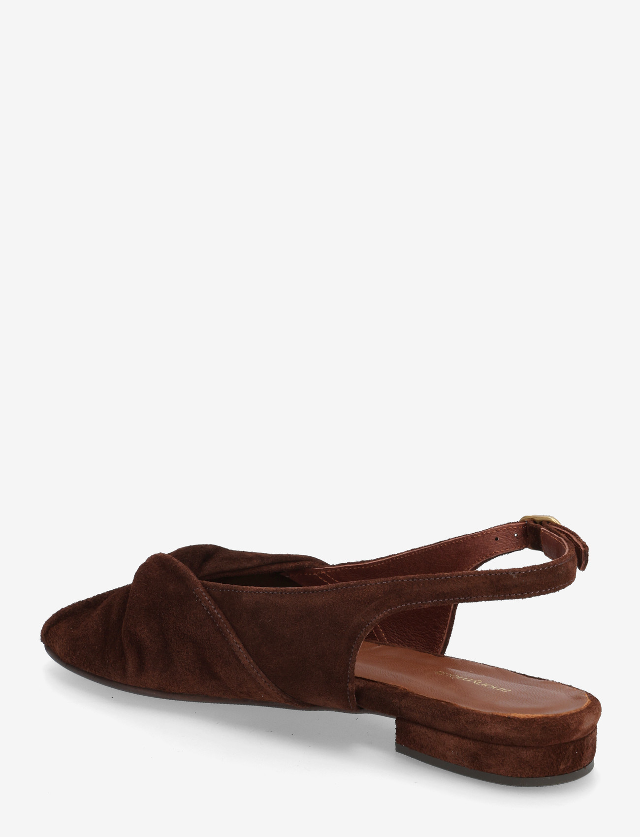 Anonymous Copenhagen - Magda 20 - platta slingbacks - calf suede chocolate - 2