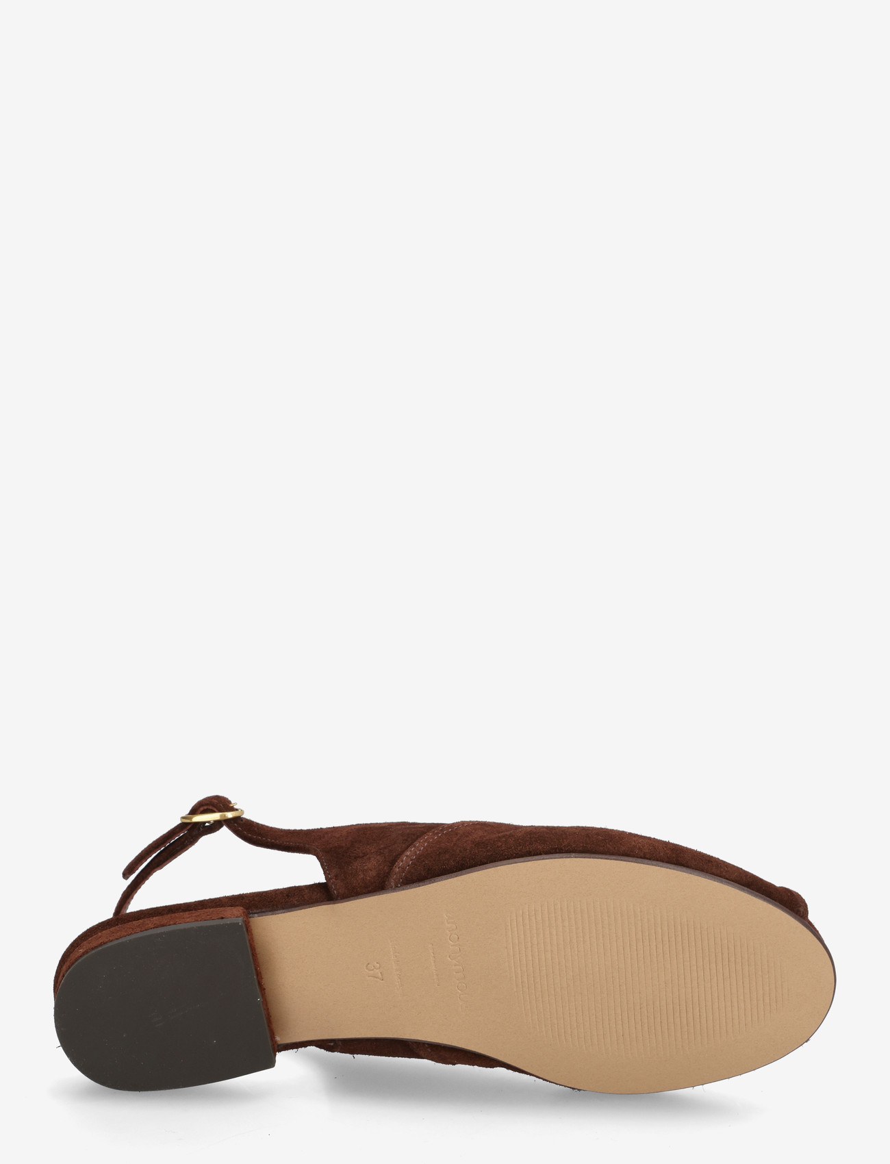 Anonymous Copenhagen - Magda 20 - platta slingbacks - calf suede chocolate - 4