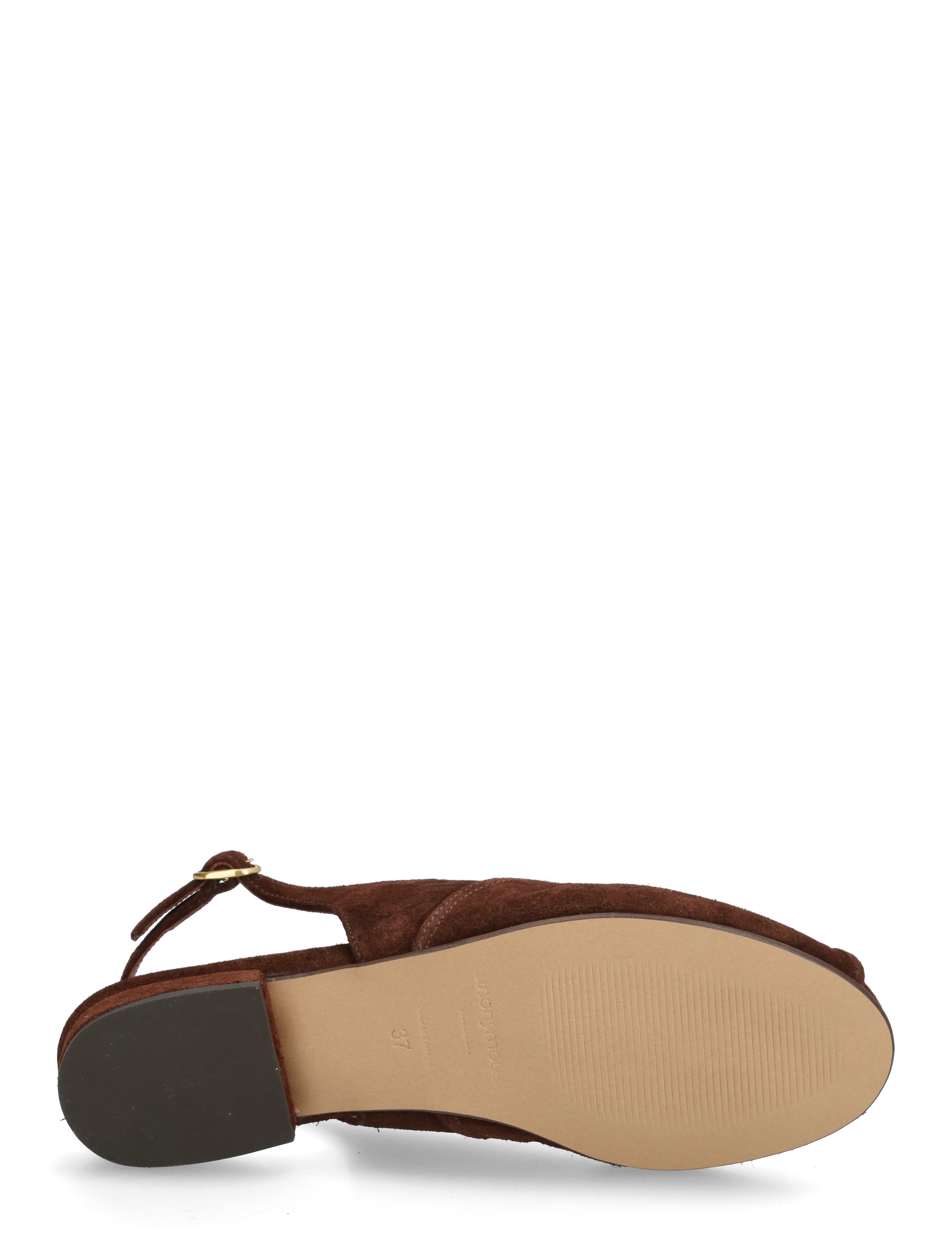 Anonymous Copenhagen - Magda 20 - flatir sandalar - calf suede chocolate - 4