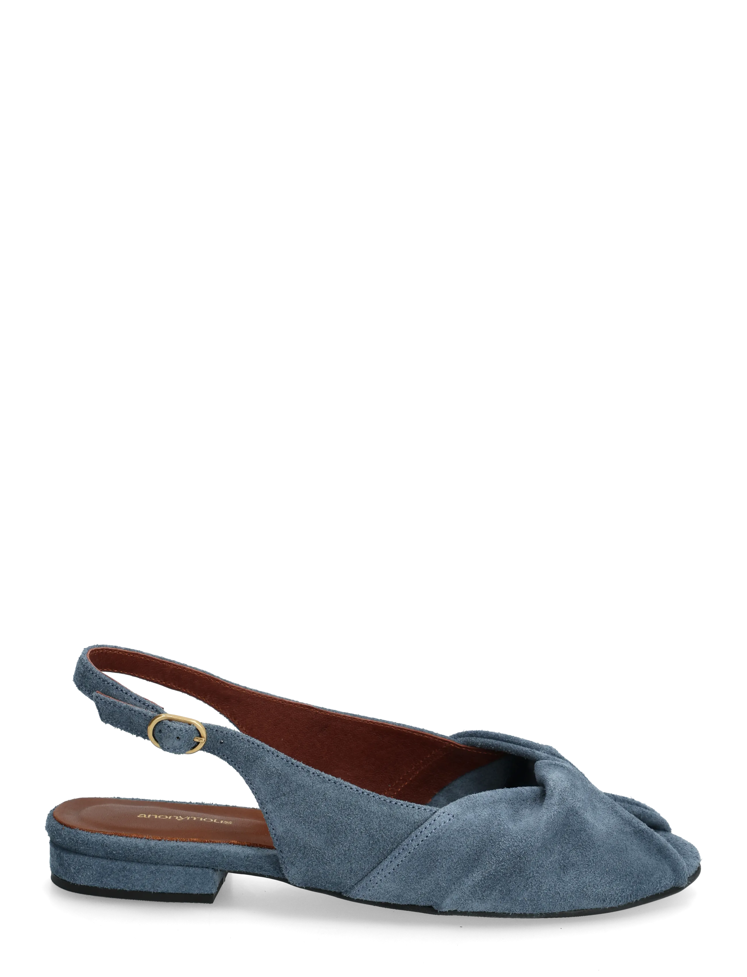 Anonymous Copenhagen - Magda 20 - flache sandalen - calf suede denim blue - 1