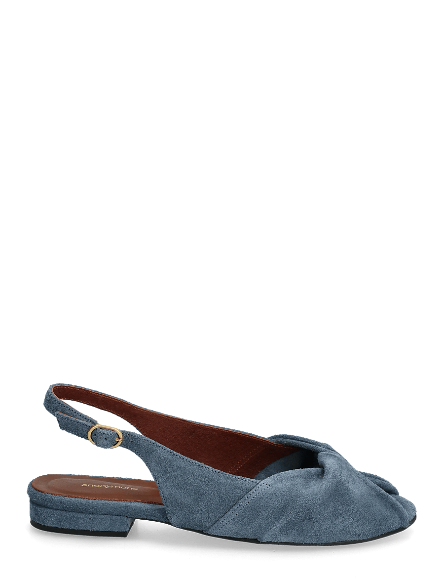 Anonymous Copenhagen - Magda 20 - flache sandalen - calf suede denim blue - 1