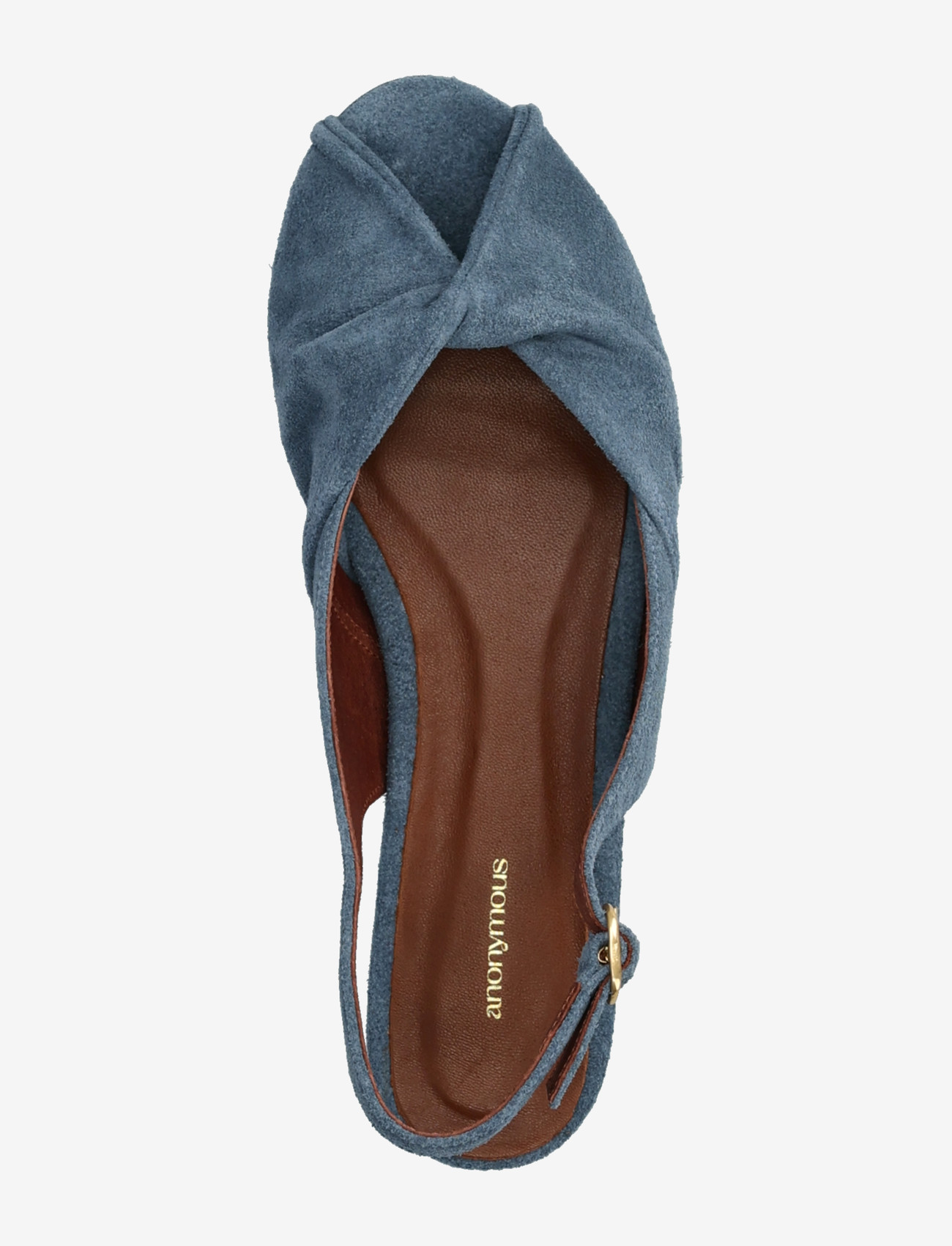 Anonymous Copenhagen - Magda 20 - kontsata sandaalid - calf suede denim blue - 3