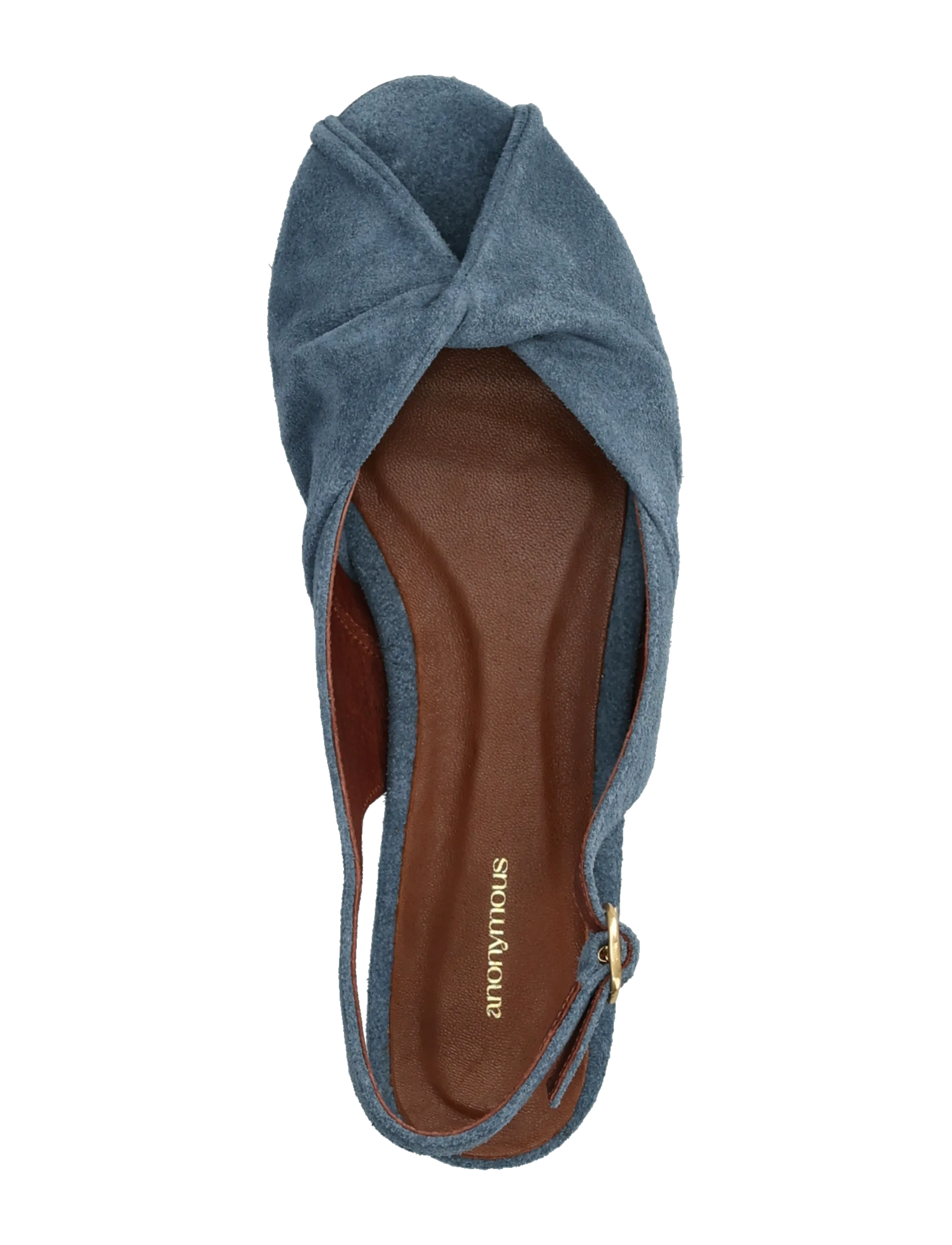 Anonymous Copenhagen - Magda 20 - flache sandalen - calf suede denim blue - 3