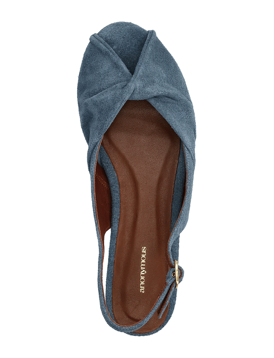 Anonymous Copenhagen - Magda 20 - flache sandalen - calf suede denim blue - 3
