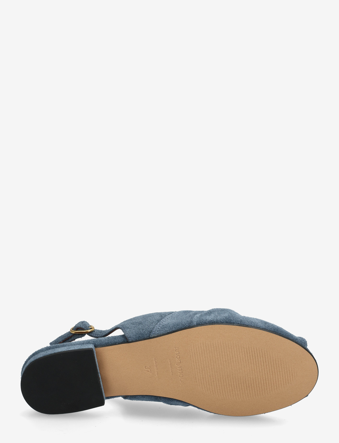 Anonymous Copenhagen - Magda 20 - kontsata sandaalid - calf suede denim blue - 4
