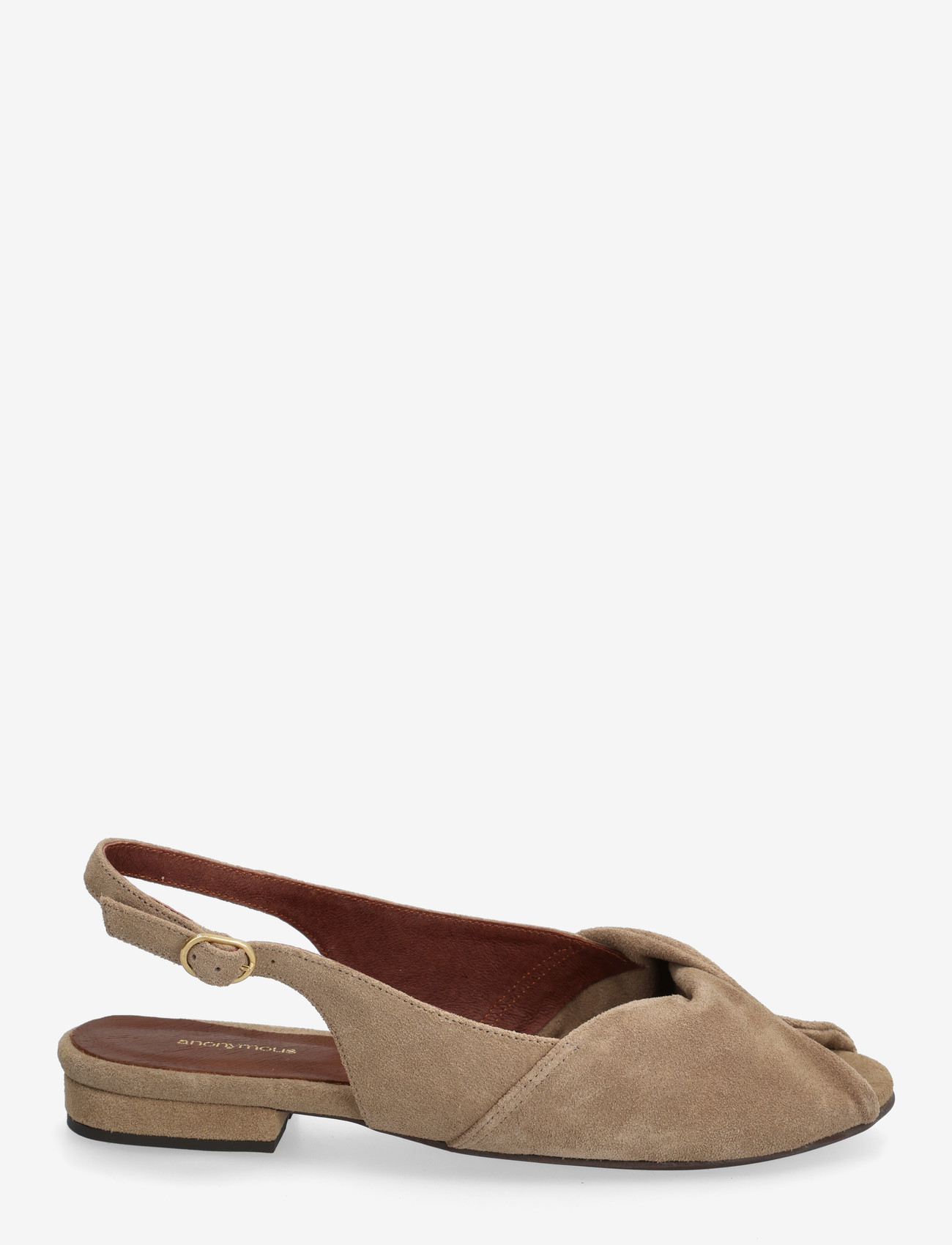 Anonymous Copenhagen - Magda 20 - platta sandaler - calf suede mushroom - 1
