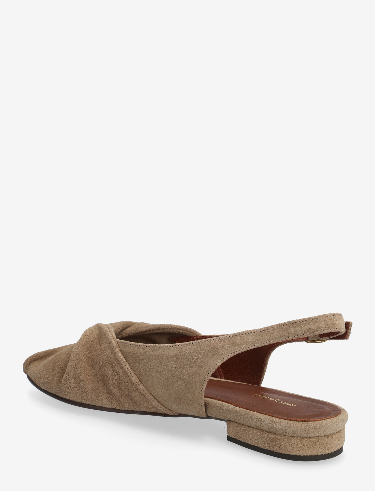 Anonymous Copenhagen - Magda 20 - platta sandaler - calf suede mushroom - 2