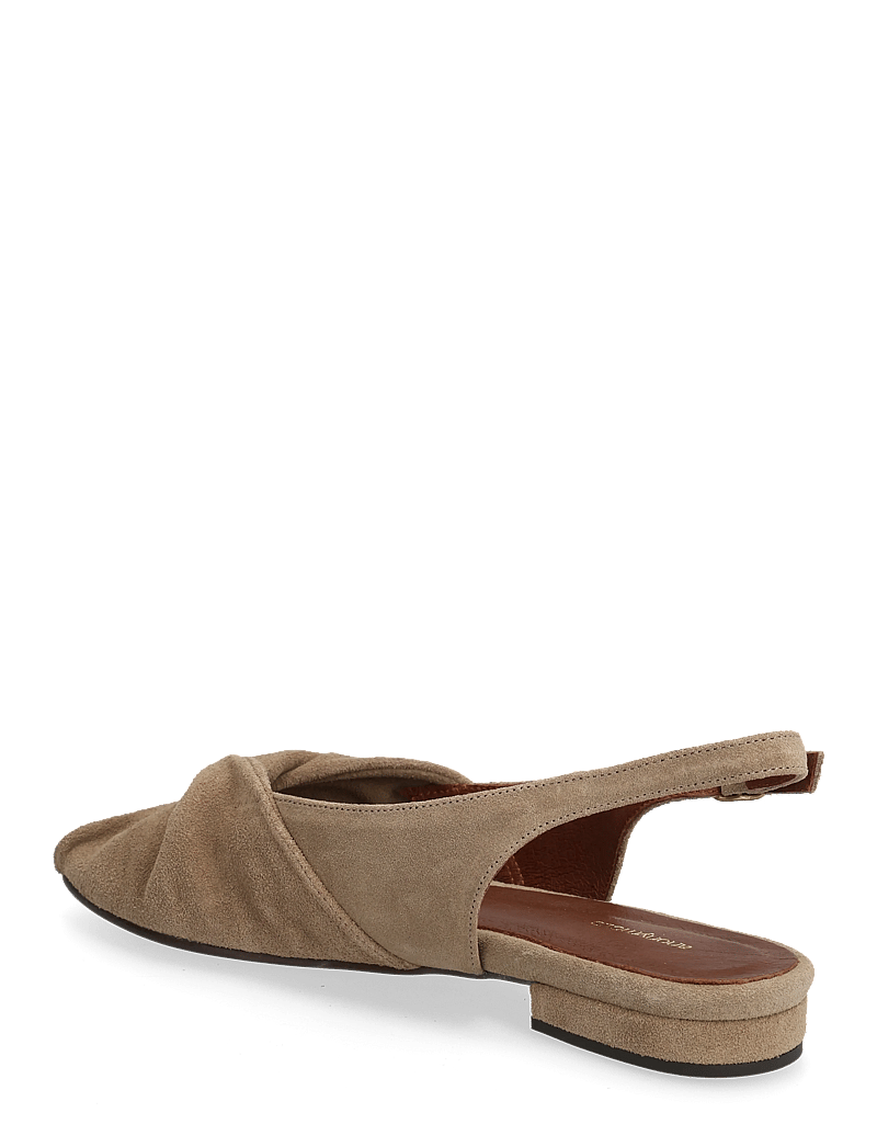 Anonymous Copenhagen - Magda 20 - platta sandaler - calf suede mushroom - 2