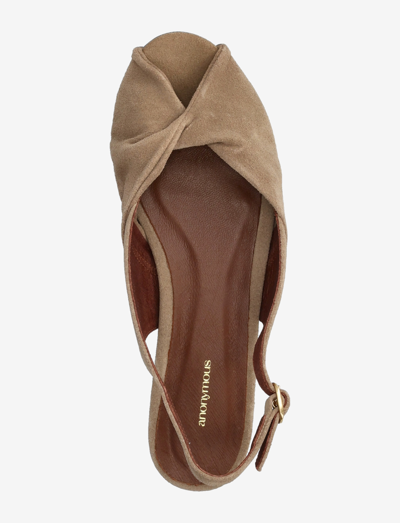 Anonymous Copenhagen - Magda 20 - platta sandaler - calf suede mushroom - 3