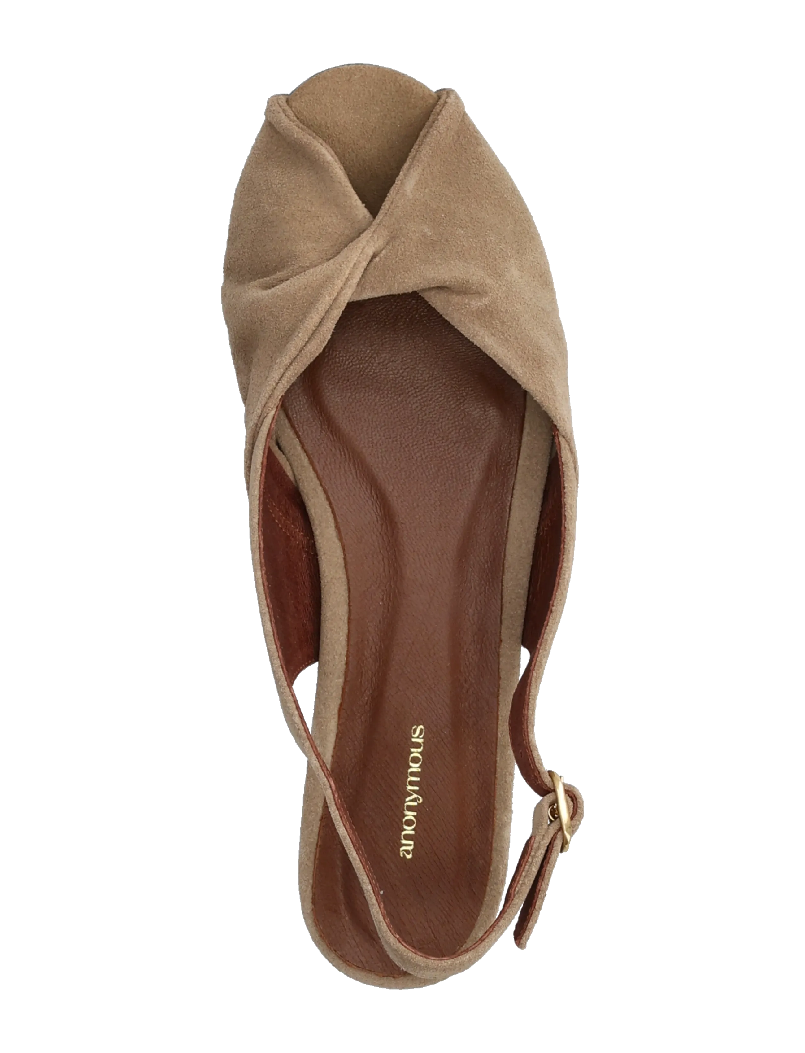 Anonymous Copenhagen - Magda 20 - flache sandalen - calf suede mushroom - 3