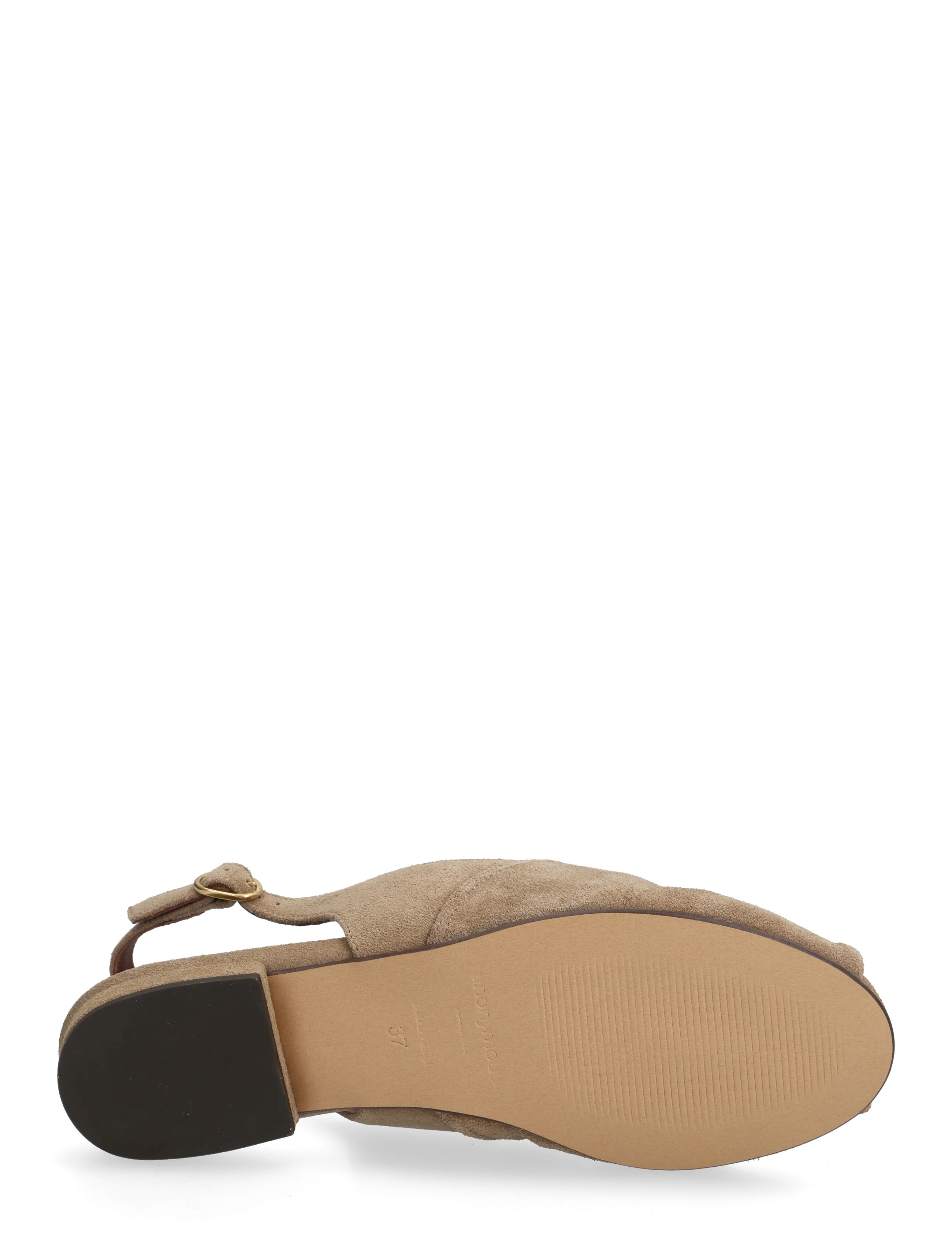 Anonymous Copenhagen - Magda 20 - flache sandalen - calf suede mushroom - 4