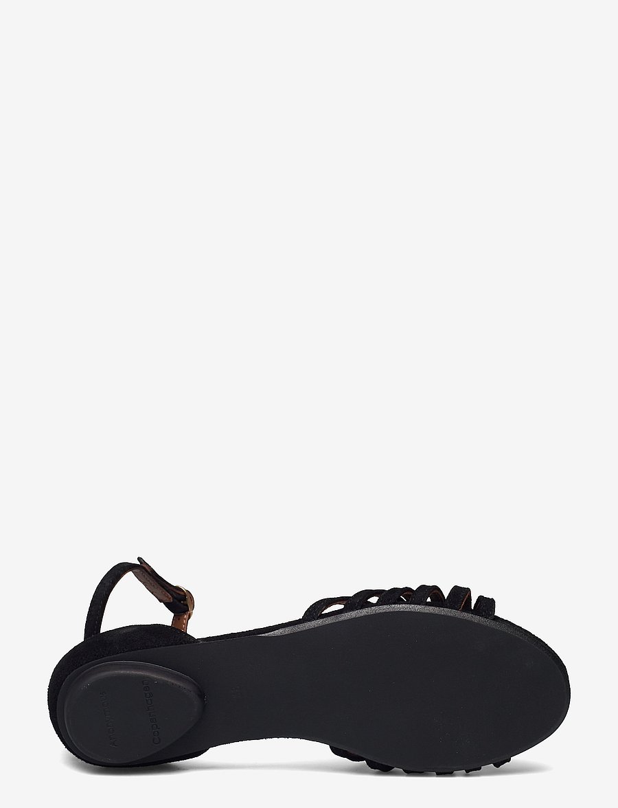 Anonymous Copenhagen - Mareike 10 - flache sandalen - calf suede black - 4