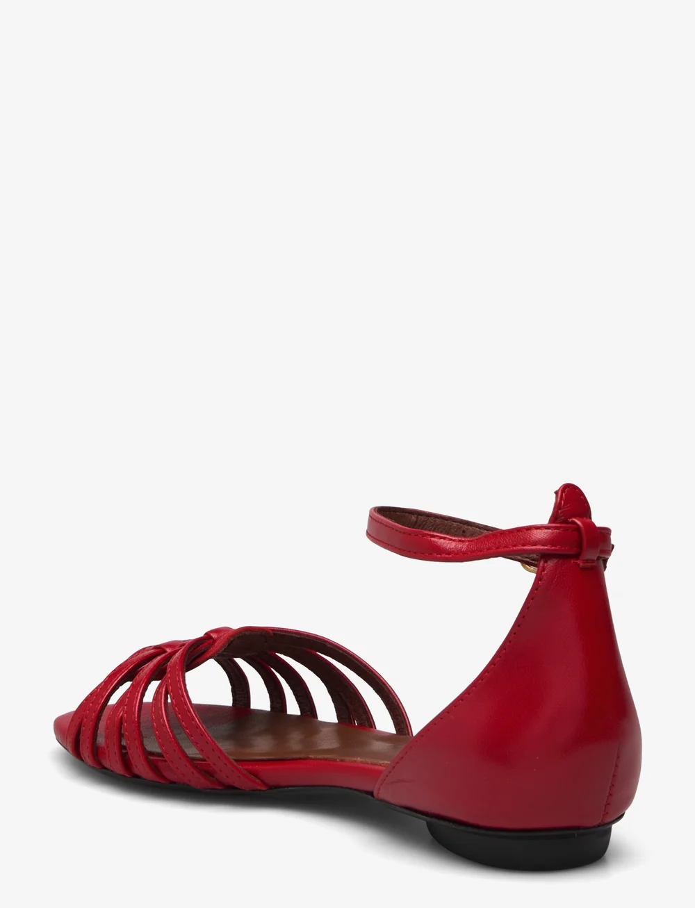 Anonymous Copenhagen - Mareike 10 - flache sandalen - shiny lamb ruby red - 2