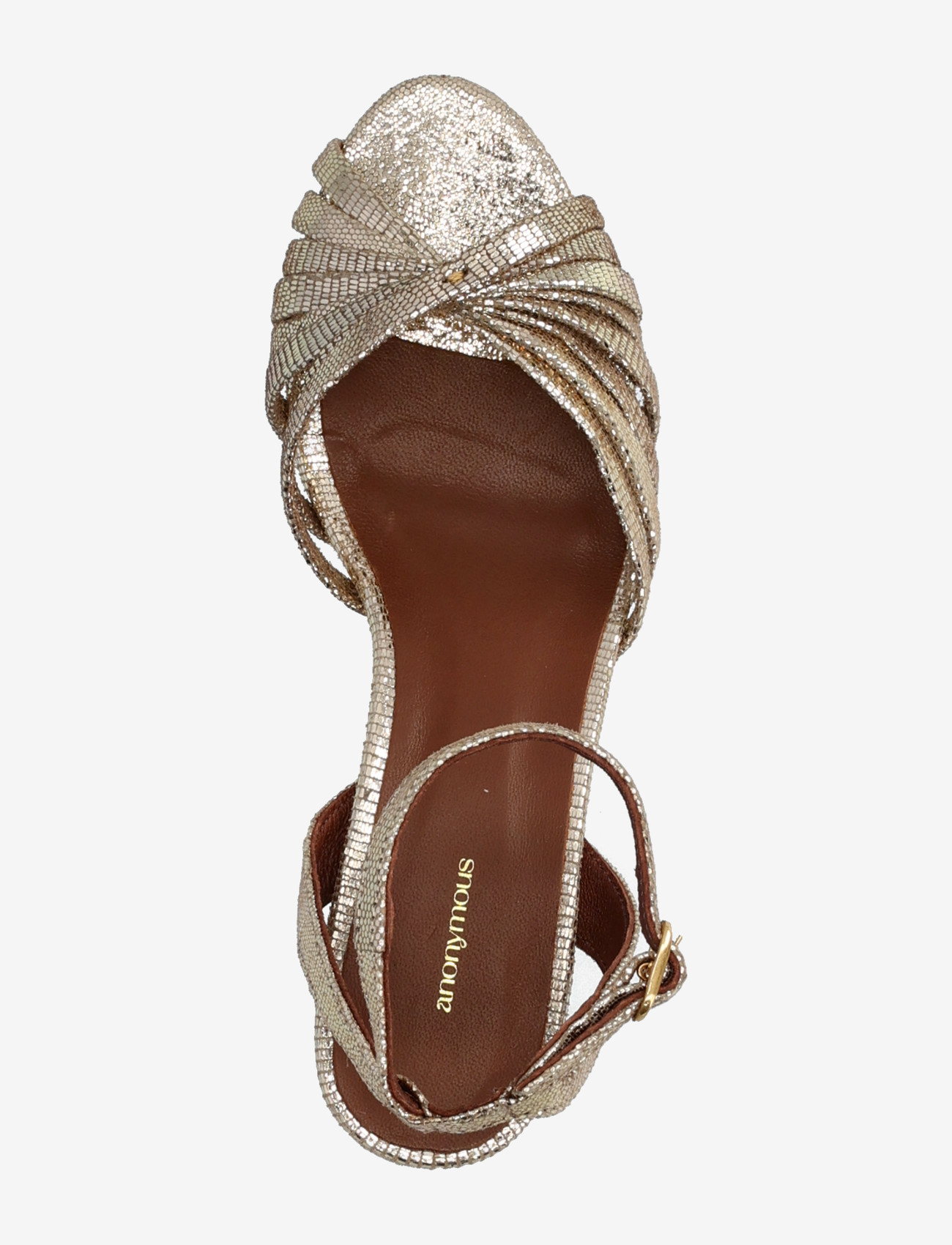 Anonymous Copenhagen - Margriet - sandaletten - lizard metallic goat vintage champagne - 3