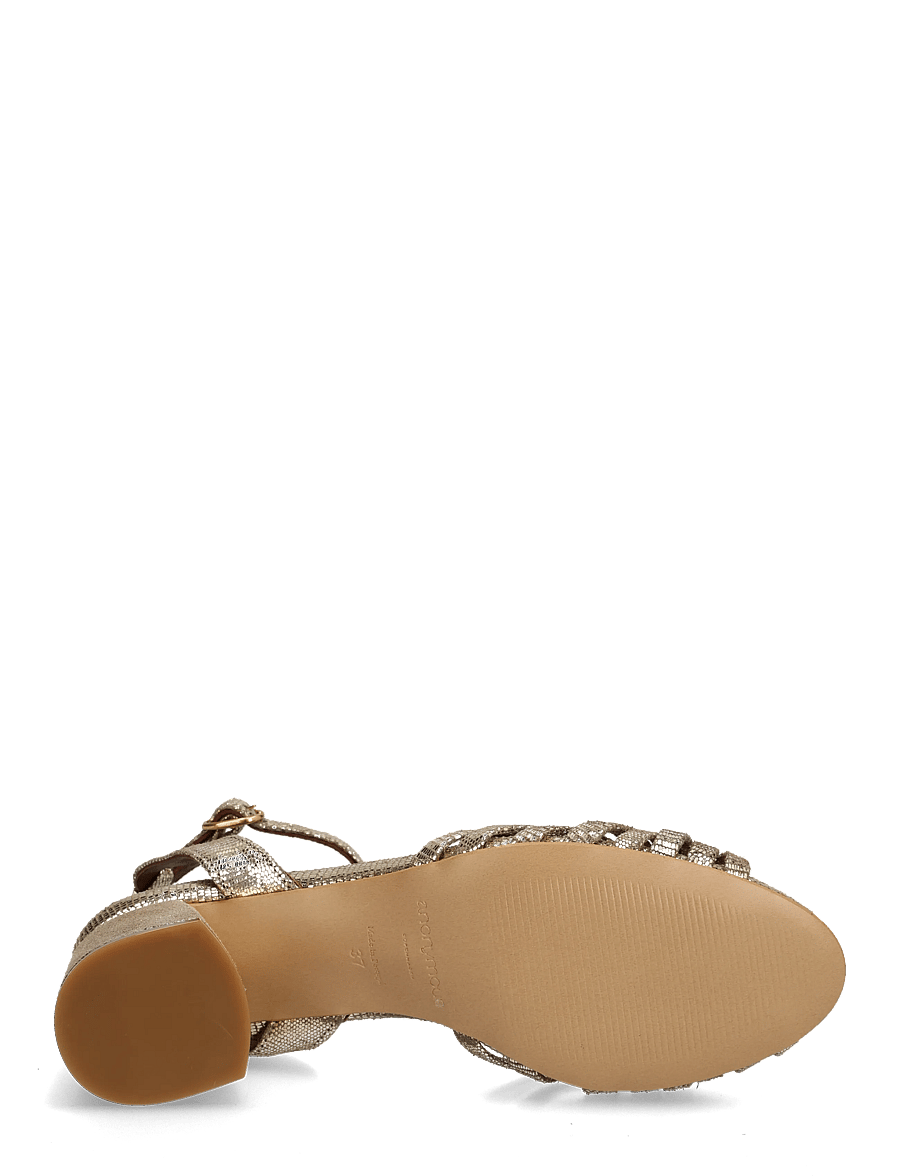 Anonymous Copenhagen - Margriet - lahtised kontsakingad - lizard metallic goat vintage champagne - 4