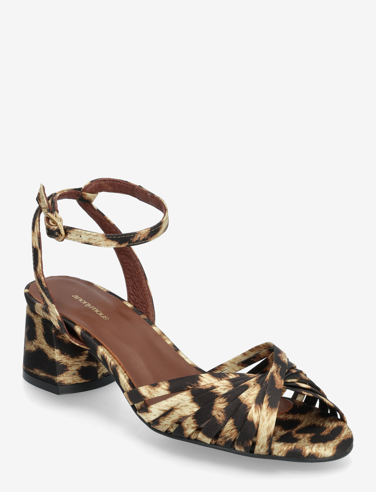 Anonymous Copenhagen - Margriet - lahtised kontsakingad - satin print leopard - 1