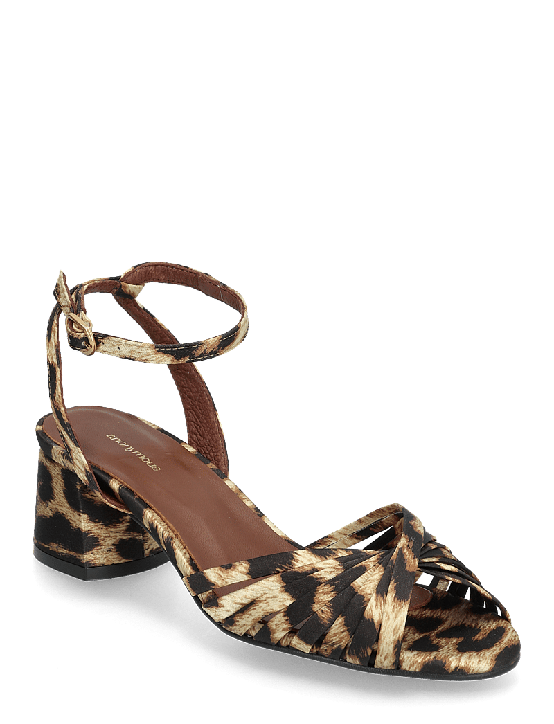 Anonymous Copenhagen - Margriet - lahtised kontsakingad - satin print leopard - 1