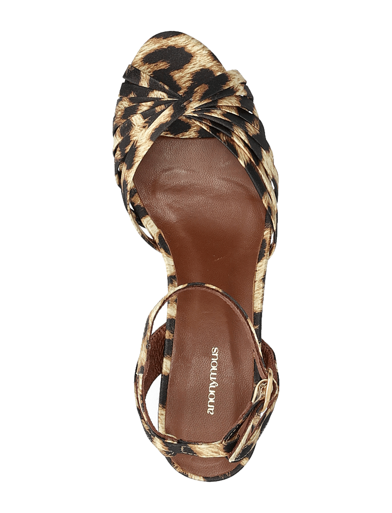 Anonymous Copenhagen - Margriet - lahtised kontsakingad - satin print leopard - 4
