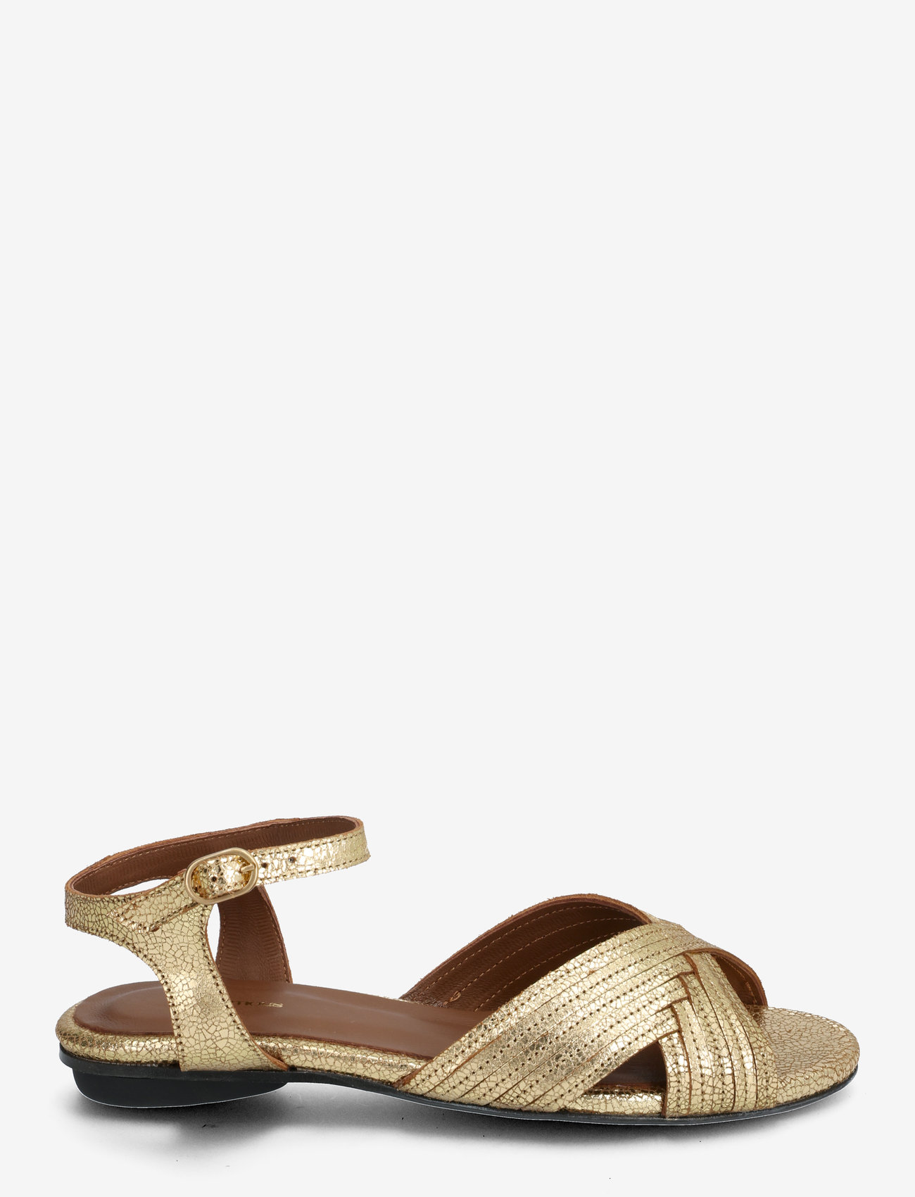 Anonymous Copenhagen - Niabi 10 - flat sandals - crackled metallic goat gold - 1