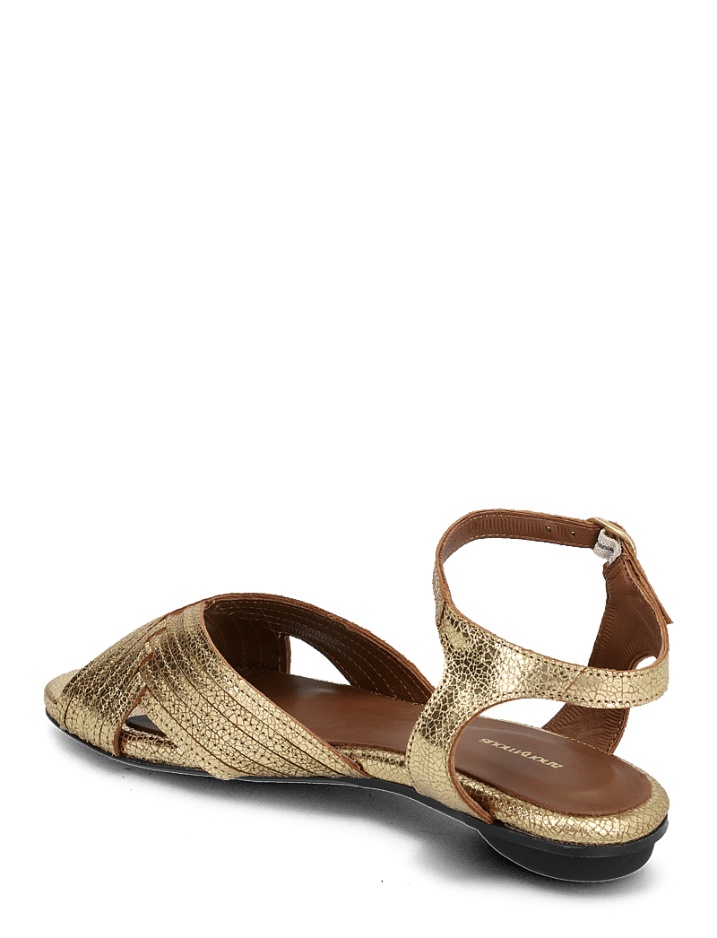 Anonymous Copenhagen - Niabi 10 - flat sandals - crackled metallic goat gold - 2