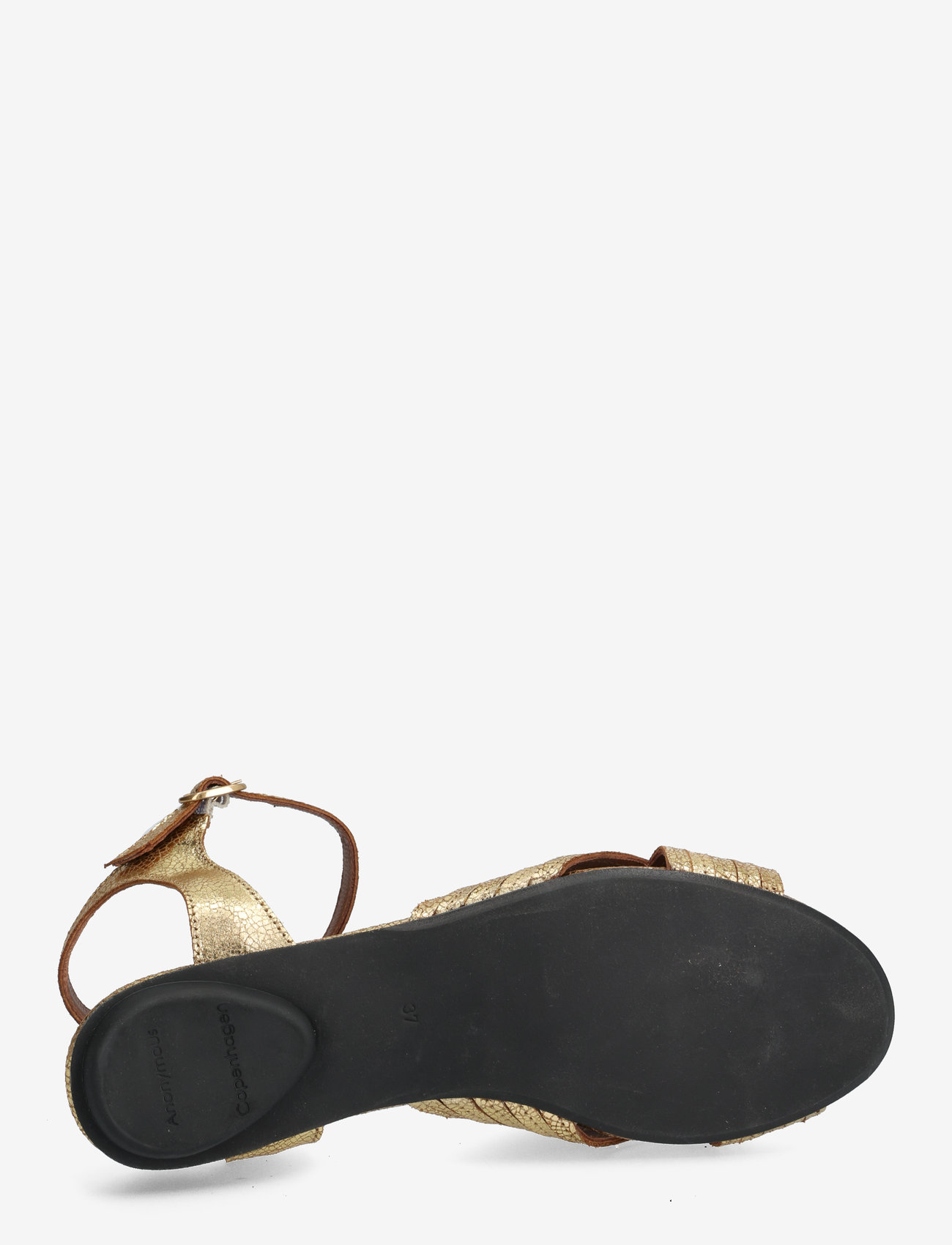 Anonymous Copenhagen - Niabi 10 - flat sandals - crackled metallic goat gold - 4