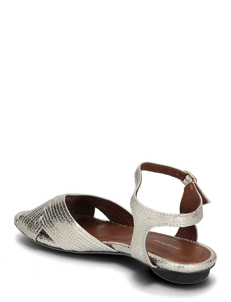 Anonymous Copenhagen - Niabi 10 - platte sandalen - crackled metallic goat champagne - 2