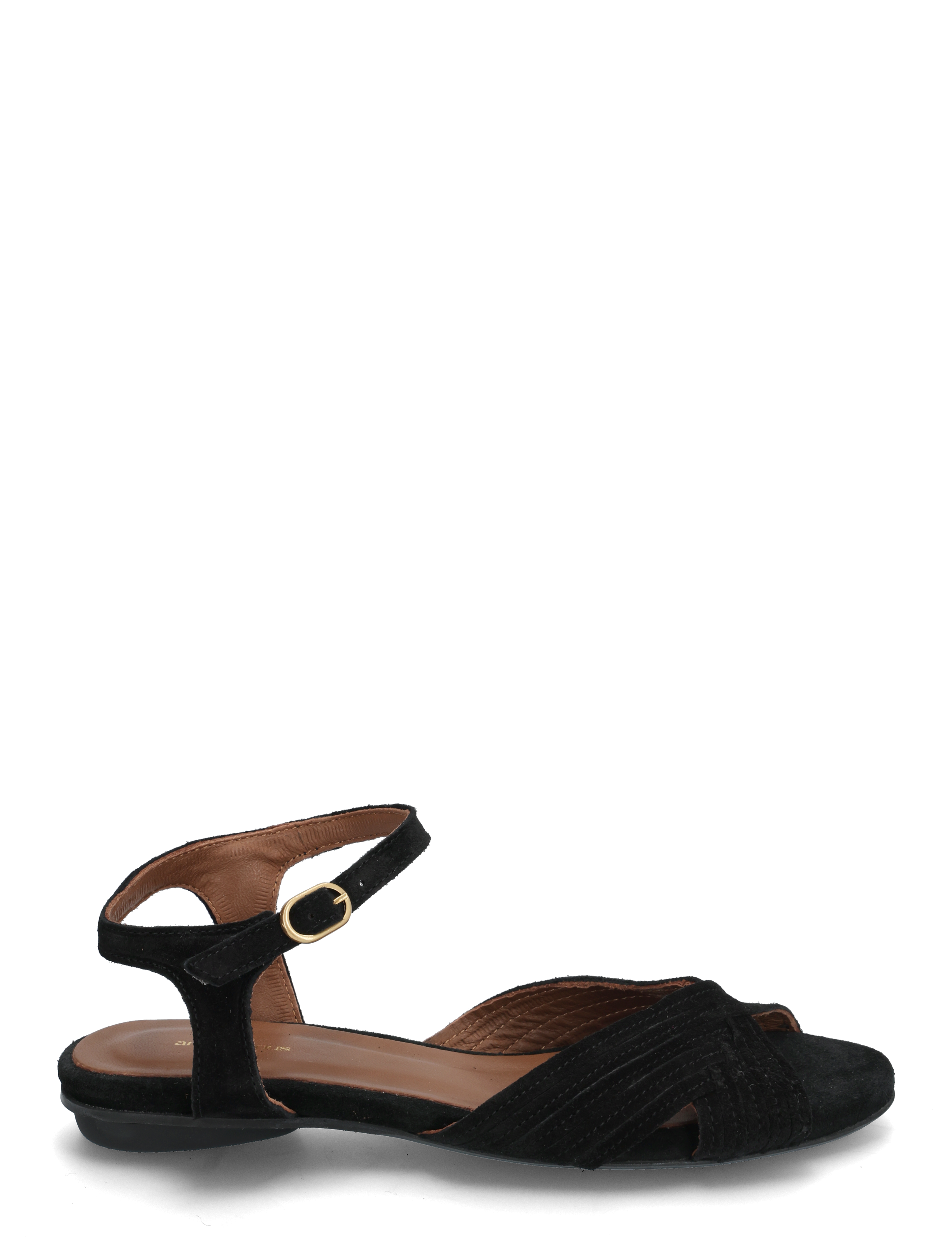 Anonymous Copenhagen - Niabi 10 - sandales plates - calf suede black - 1