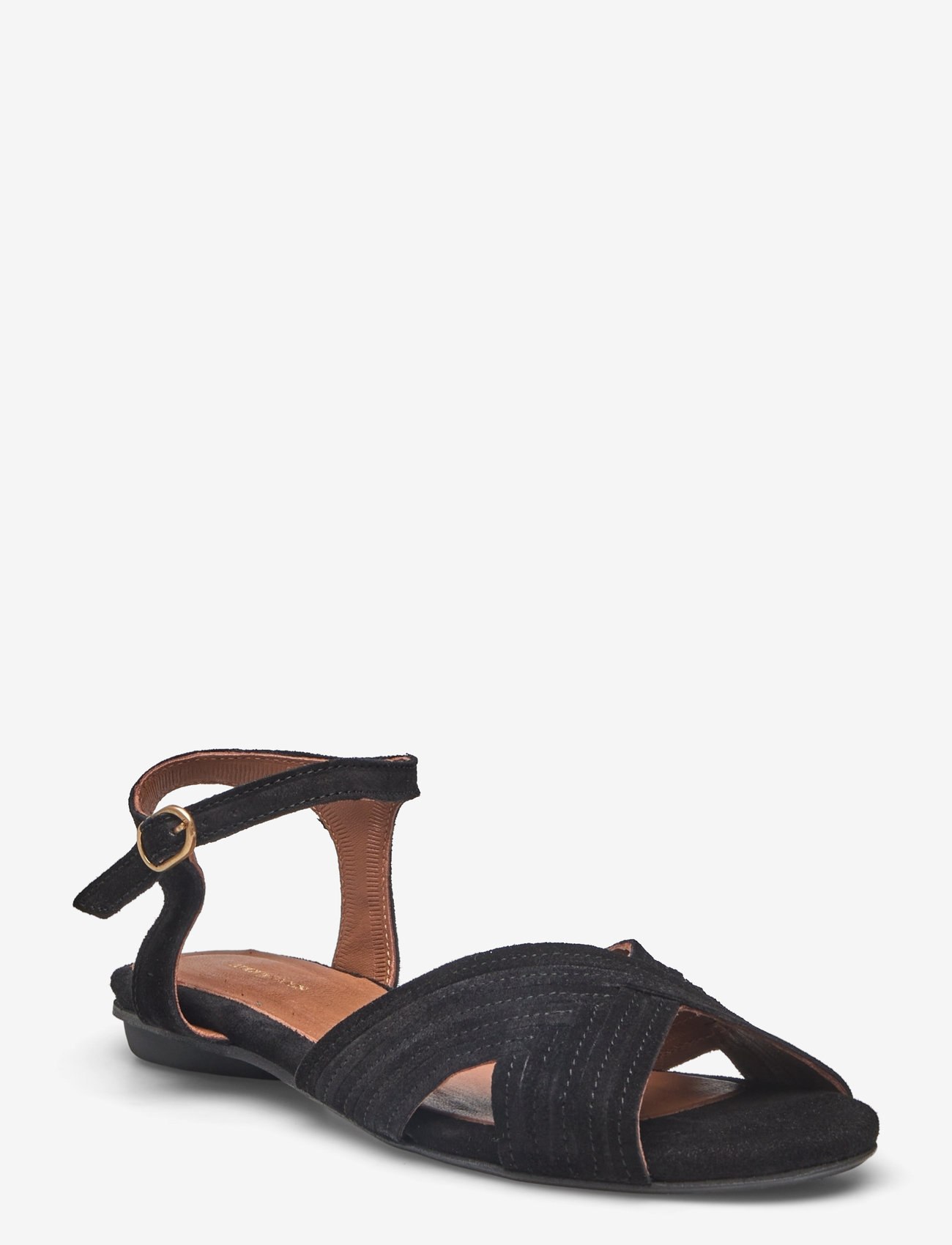 Anonymous Copenhagen - Niabi 10 - flade sandaler - calf suede black - 0