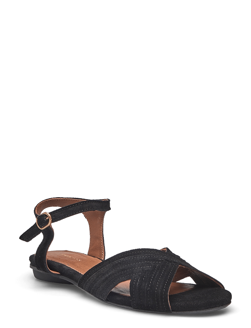 Anonymous Copenhagen - Niabi 10 - flade sandaler - calf suede black - 0