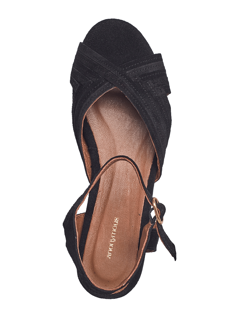 Anonymous Copenhagen - Niabi 10 - flade sandaler - calf suede black - 3