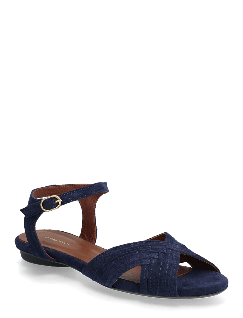 Anonymous Copenhagen - Niabi 10 - platta sandaler - calf suede ink blue - 0