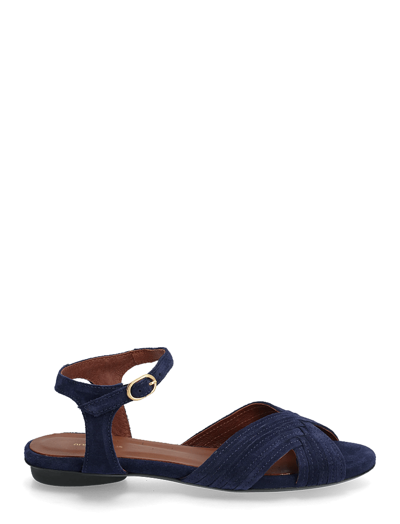 Anonymous Copenhagen - Niabi 10 - platta sandaler - calf suede ink blue - 1