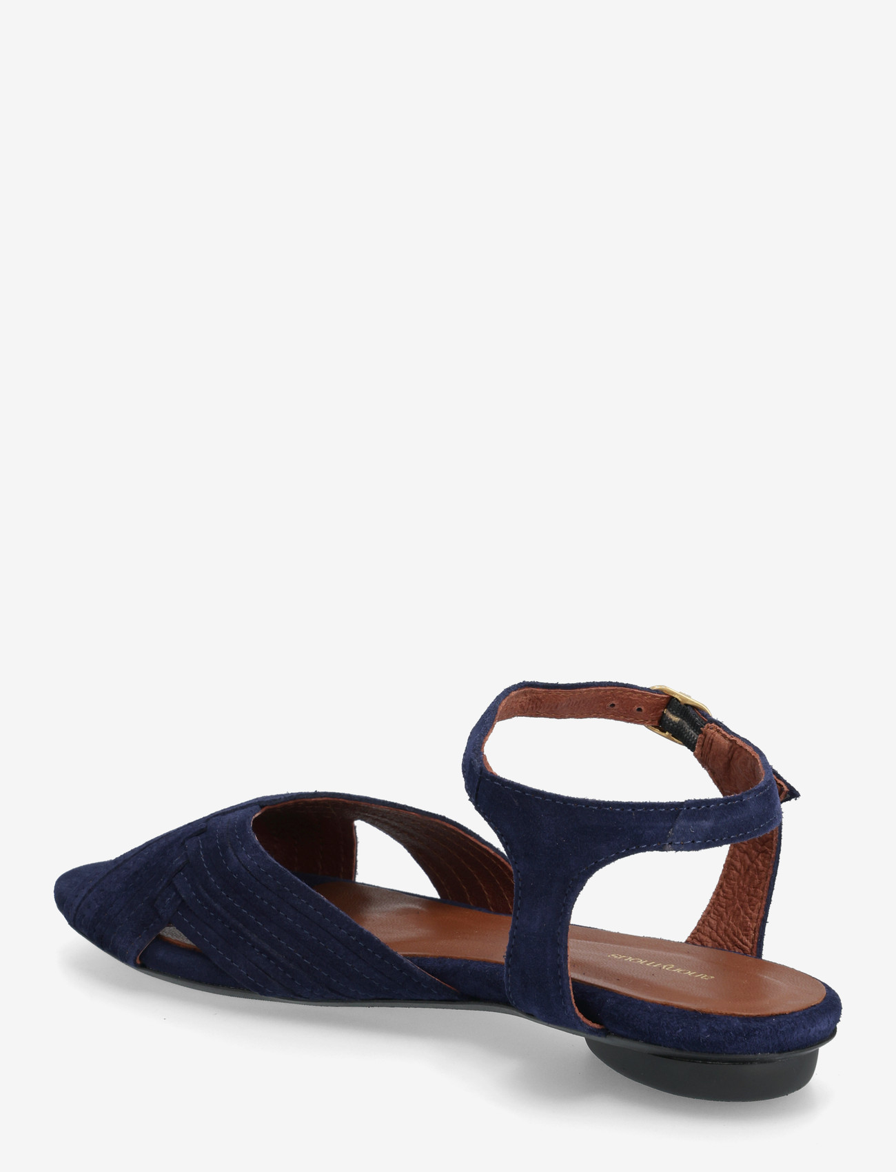 Anonymous Copenhagen - Niabi 10 - platta sandaler - calf suede ink blue - 2