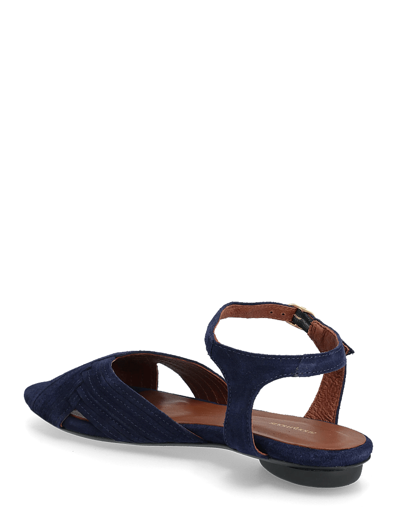 Anonymous Copenhagen - Niabi 10 - platta sandaler - calf suede ink blue - 2