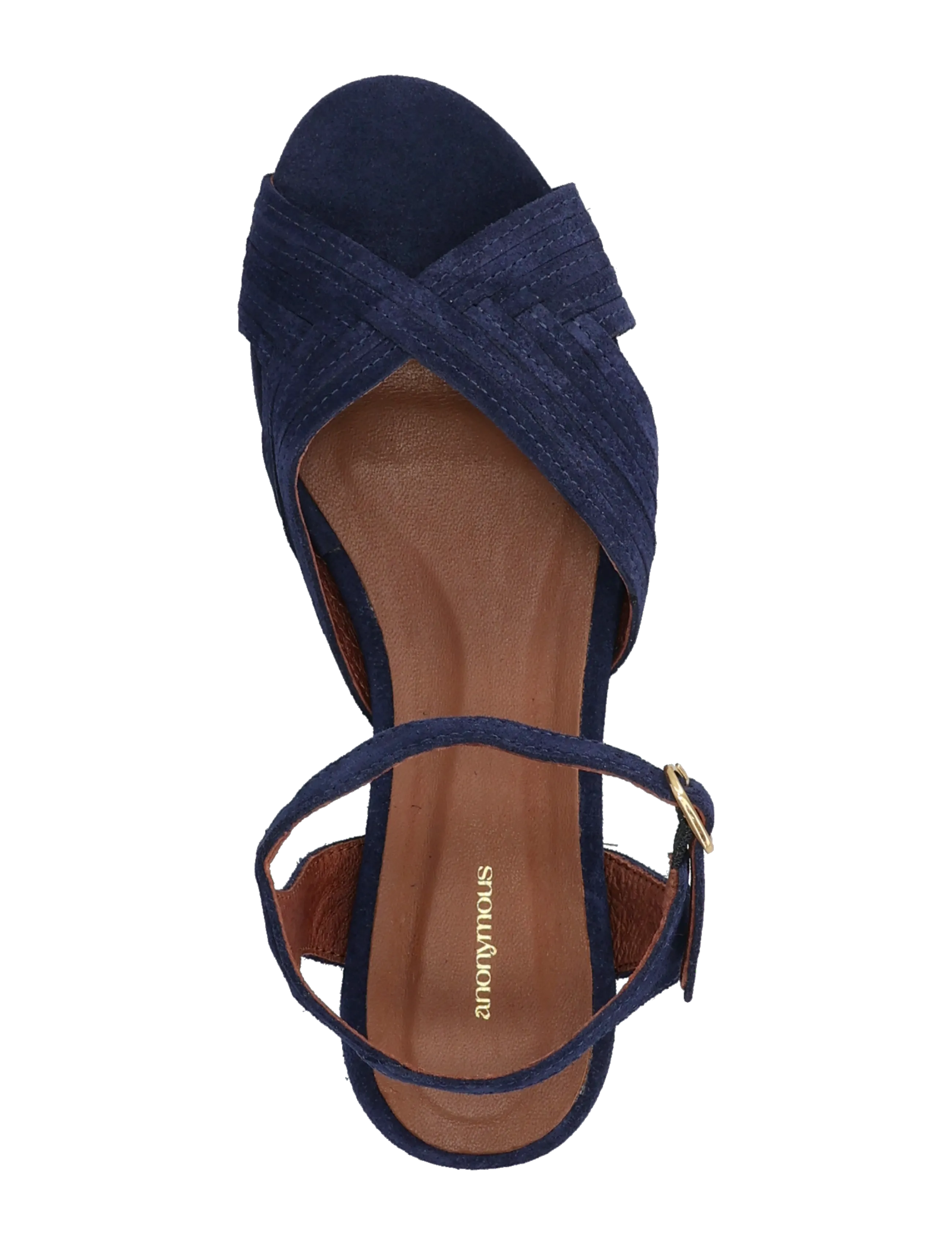 Anonymous Copenhagen - Niabi 10 - flache sandalen - calf suede ink blue - 3