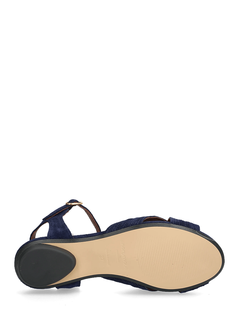 Anonymous Copenhagen - Niabi 10 - platta sandaler - calf suede ink blue - 4