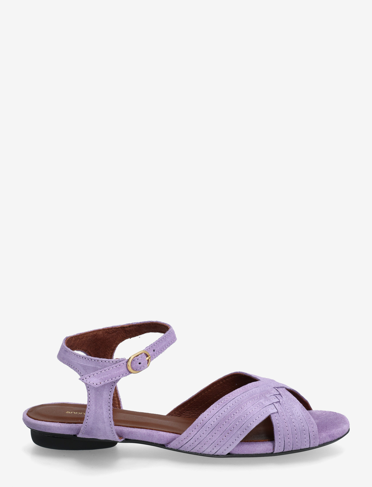 Anonymous Copenhagen - Niabi 10 - sandales plates - calf suede lavender ice - 1
