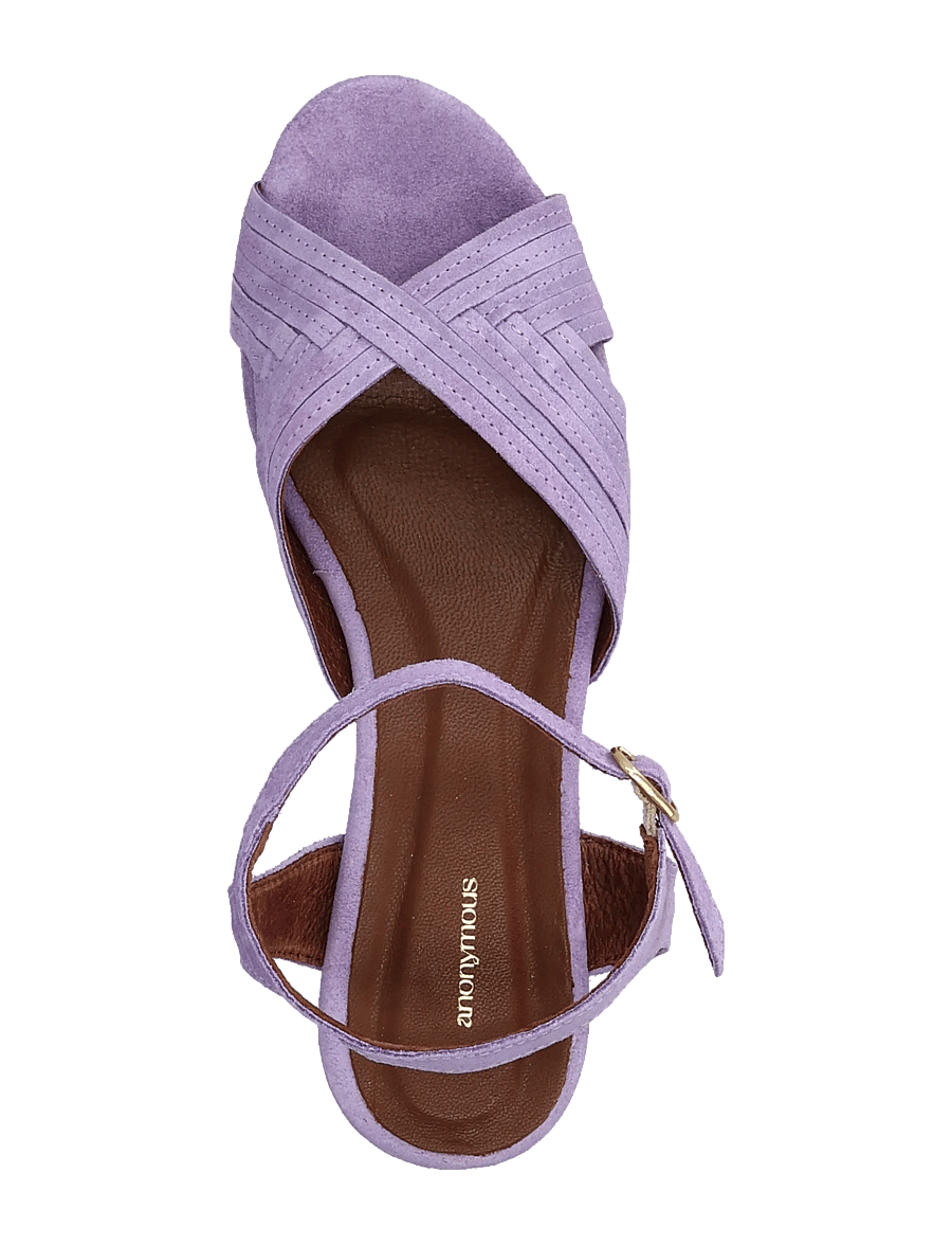 Anonymous Copenhagen - Niabi 10 - lygiapadės basutės - calf suede lavender ice - 3