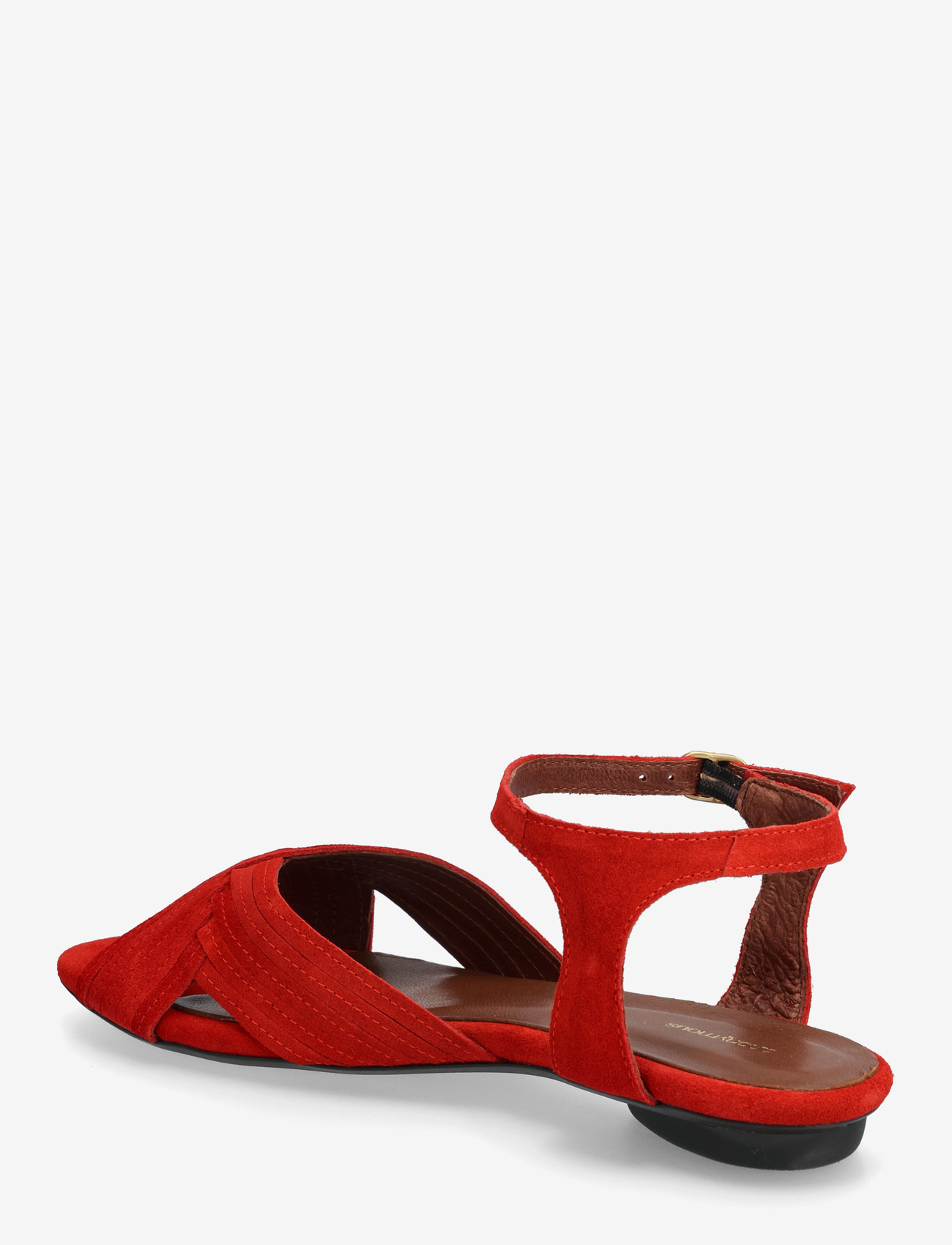 Anonymous Copenhagen - Niabi 10 - platta sandaler - calf suede ruby red - 2